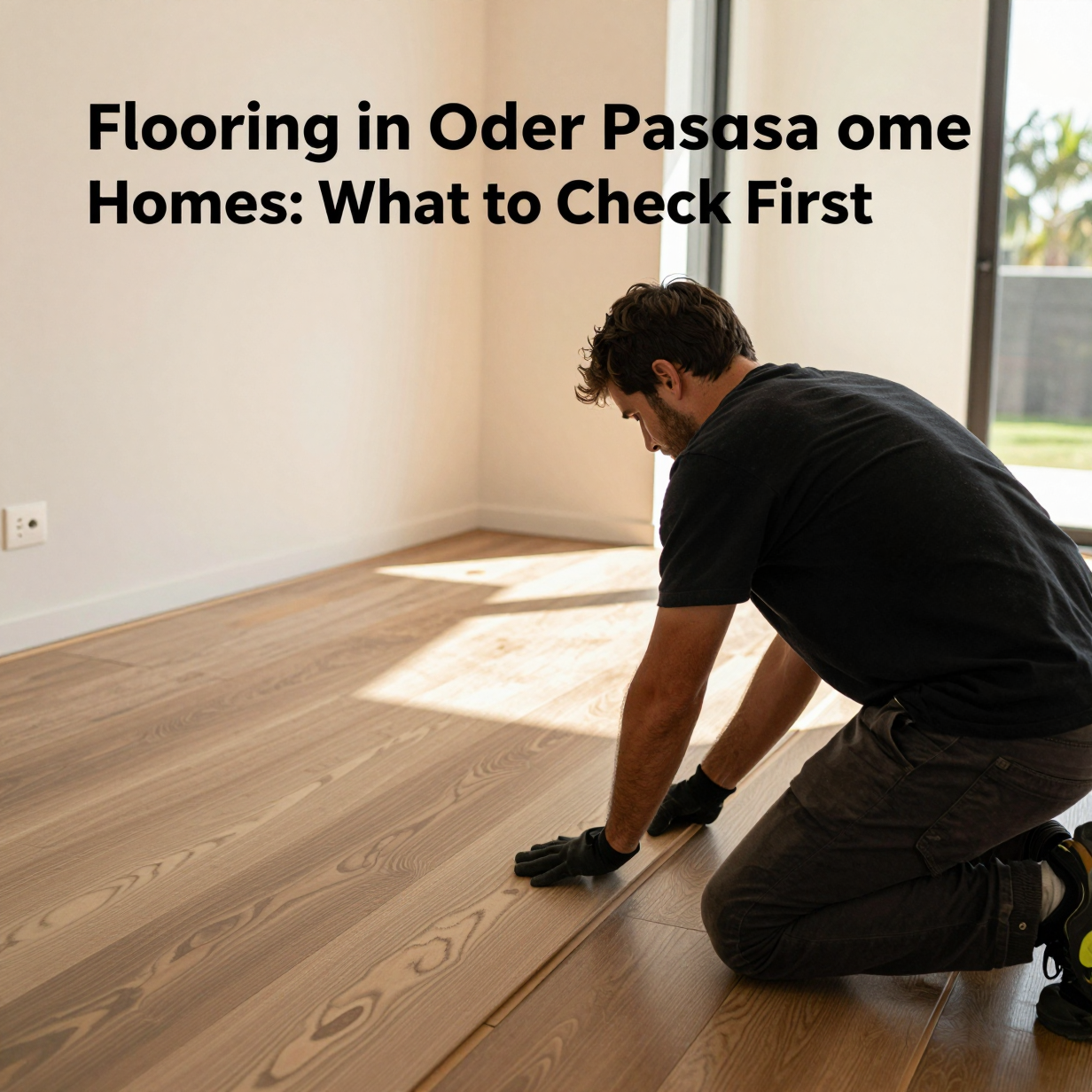 Original oak floorboards in a sunlit Pasadena Craftsman living room with built-in shelves